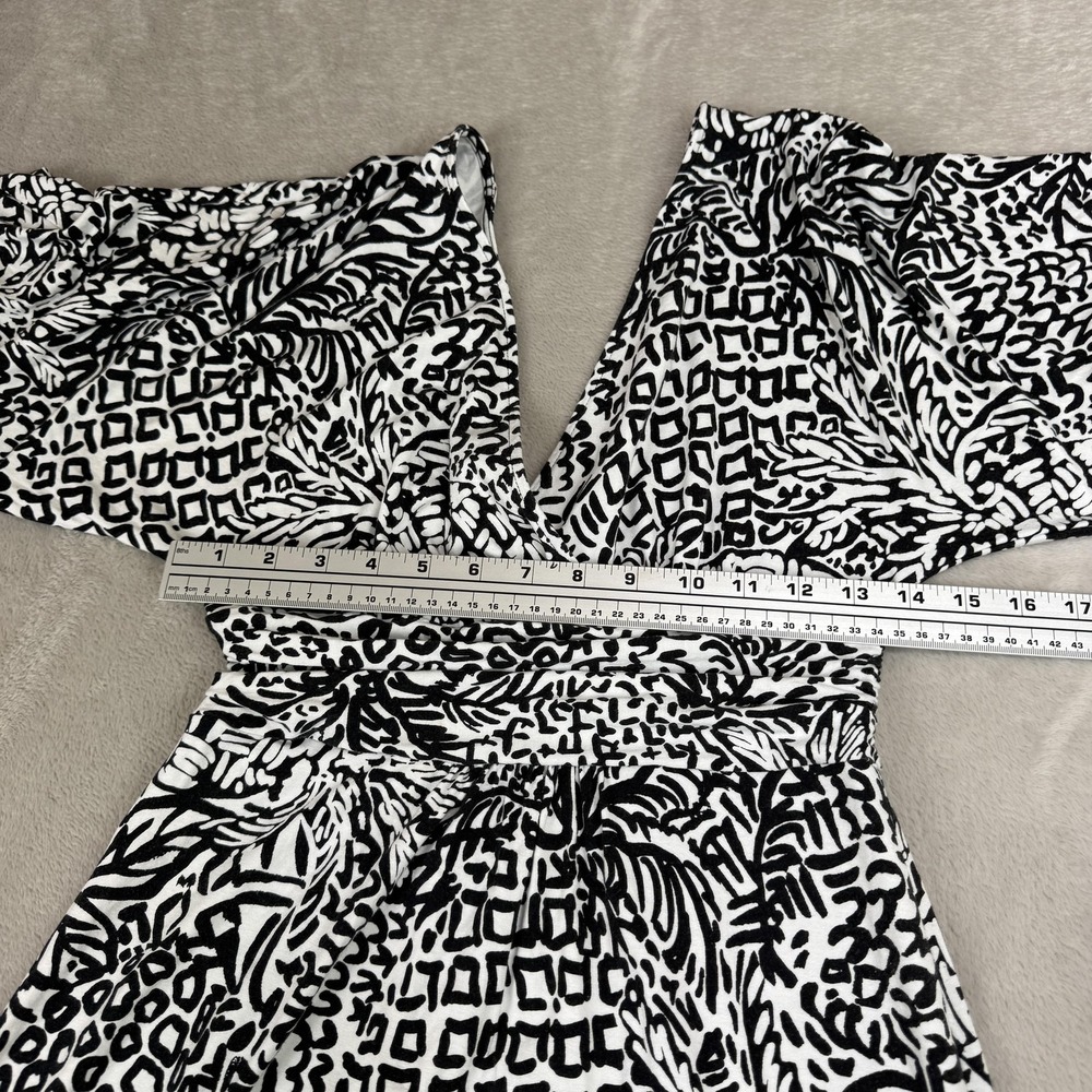 Lilly Pulitzer Parigi Maxi Dress Women S Onyx Home Slice Black White Jersey Boho - Picture 7 of 11